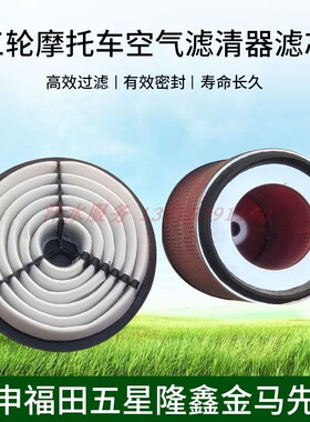 宗申龙J5J6先锋蒙德金马封闭货三轮车ZS650ZH800空气滤清器空滤芯