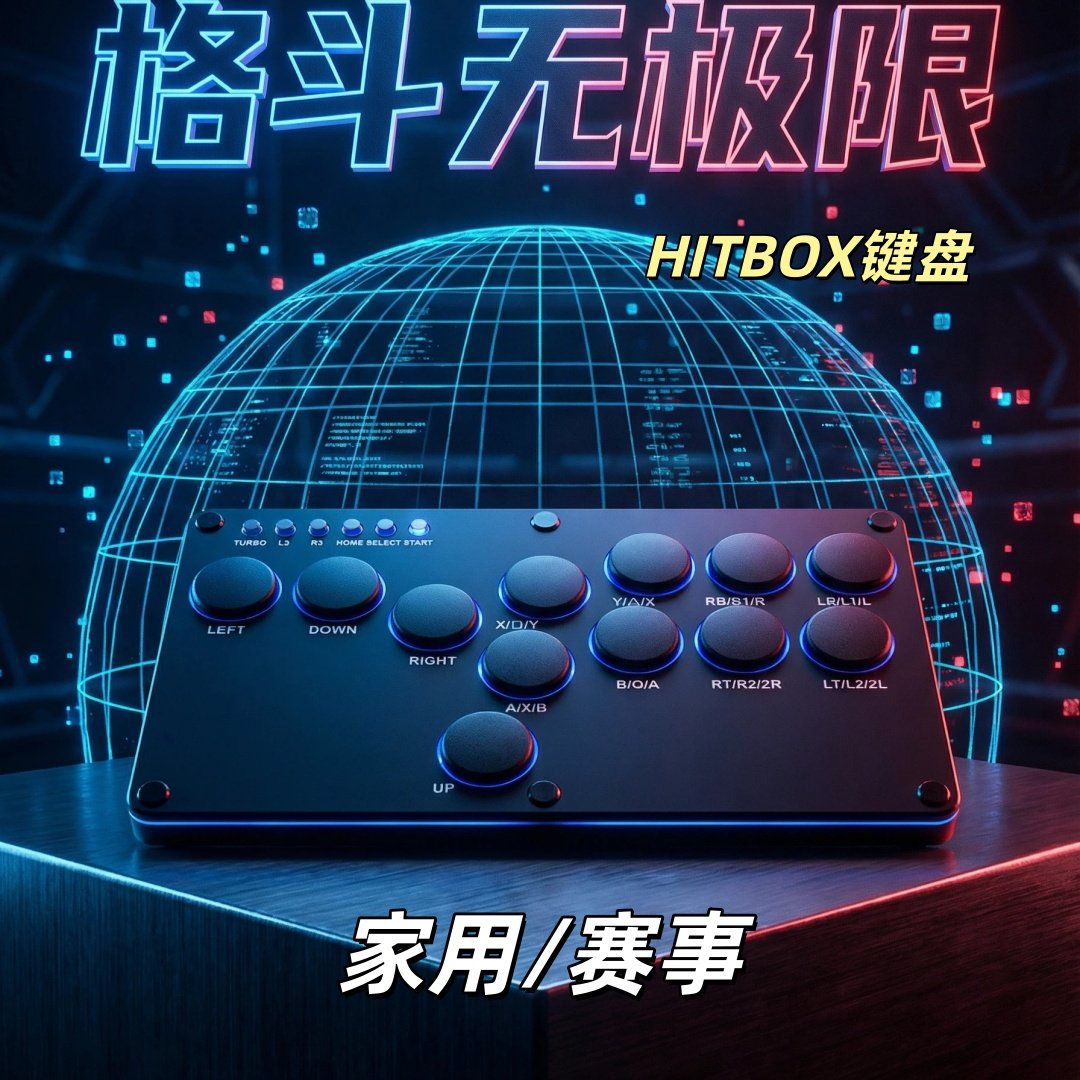 格斗hitbox键盘 静音凯华轴steam平台 switch NS2 街霸6游戏家用