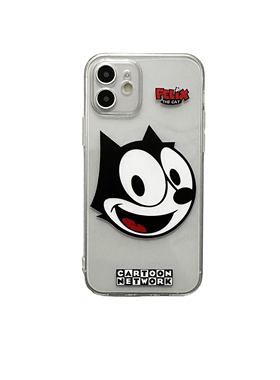 钟钟士多原创美式卡通菲力猫小众手机壳适用于苹果17/16/15/14/13/12/MAX/PRO
