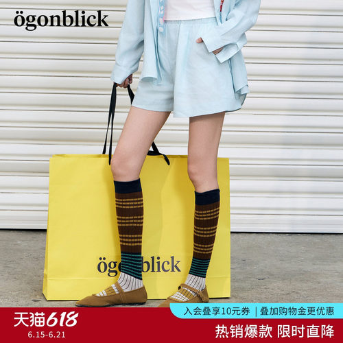 商场同款北欧时刻运动休闲莱赛尔短裤女26年夏季新款百搭亚麻裤子