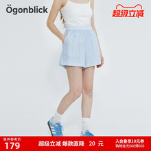 商场同款北欧时刻2025夏新款多巴胺短裤女休闲外穿宽松五分裤子女