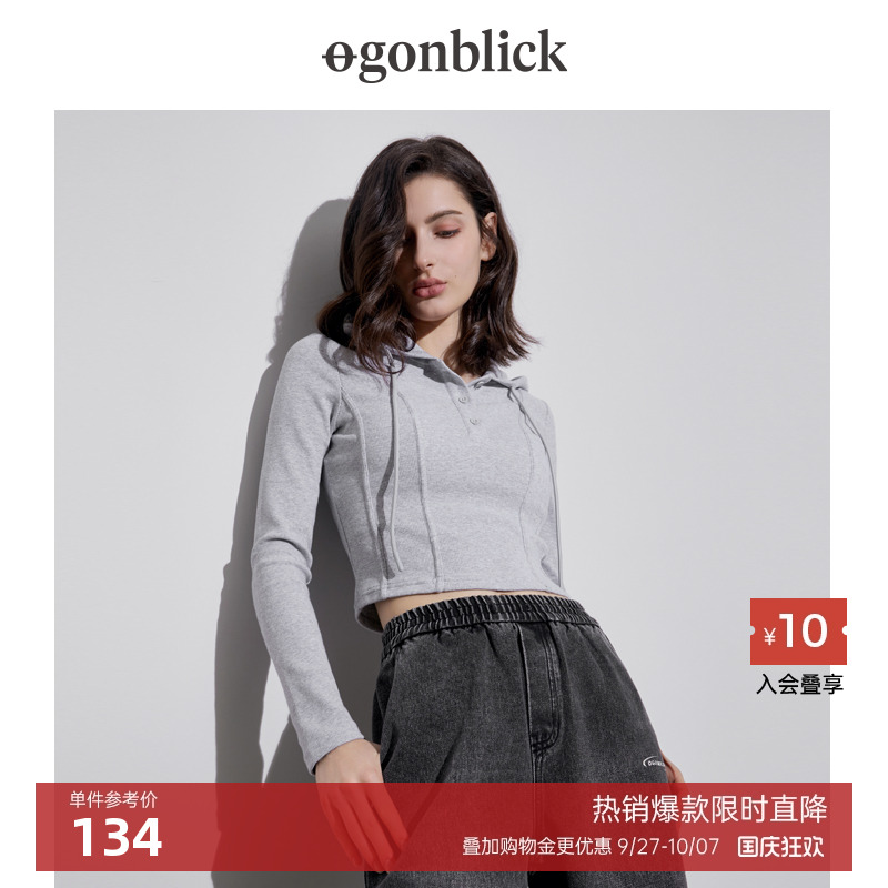 北欧时刻长袖T恤甜酷上衣女