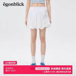 北欧时刻商场同款白色休闲裤短款女2026年夏季新款抽褶设计感裤子