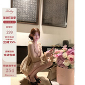 蕾丝衫 Hotdog 打底外穿上衣 法式 精致喇叭袖 热狗很辣 夕阳暮霞