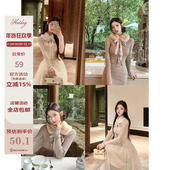 中古雪貂毛领 Hotdog 热狗很辣 秋冬氛围感保暖两色雪貂毛领女