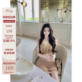 热狗很辣 上衣 原创 Hotdog 花神爱意 荷叶边无袖 双层百褶裙裤