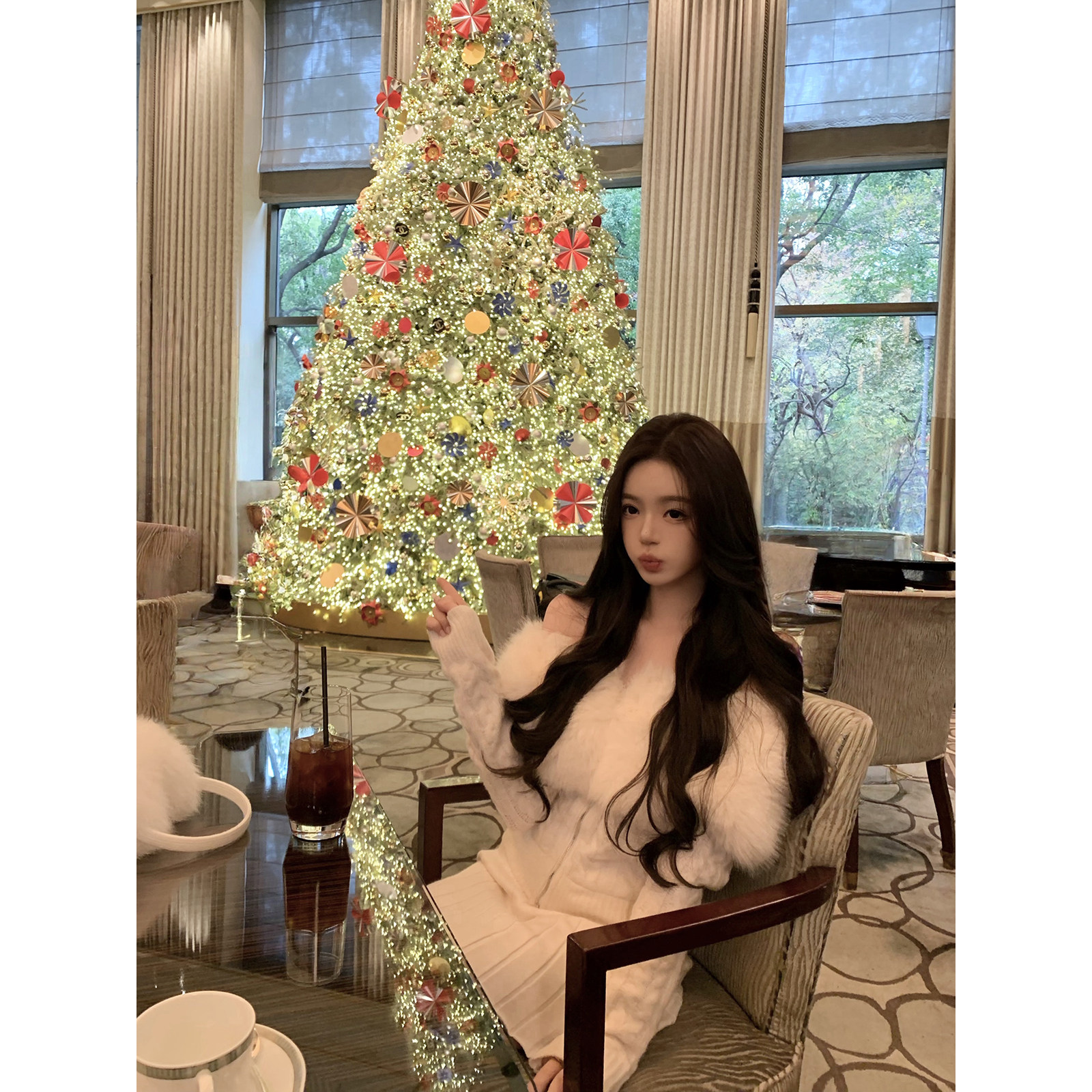 热狗很辣【娇柔月光】毛领拉链