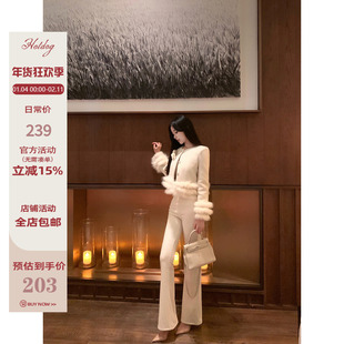 Hotdog 热狗很辣【 韩女神裤 全蒲绒】休闲长裤女冬季百搭