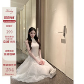 韩版 Hotdog 网纱半身裙女春秋季 芭蕾日记 百搭设计感 热狗很辣