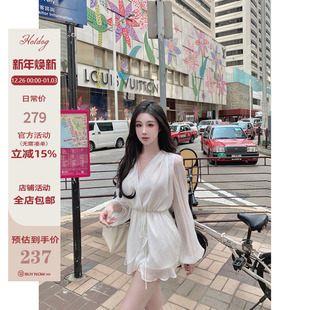 热狗很辣 子哦 月光碎钻梦露 送裤 亮丝连衣裙 Hotdog