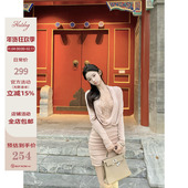 Hotdog 新年圣诞红色荡领连衣裙 圣诞甜心 热狗很辣 赫斯玫瑰