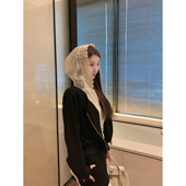 Hotdog 蕾丝连帽针织外套半裙子套装 热狗很辣 蕾丝仙女