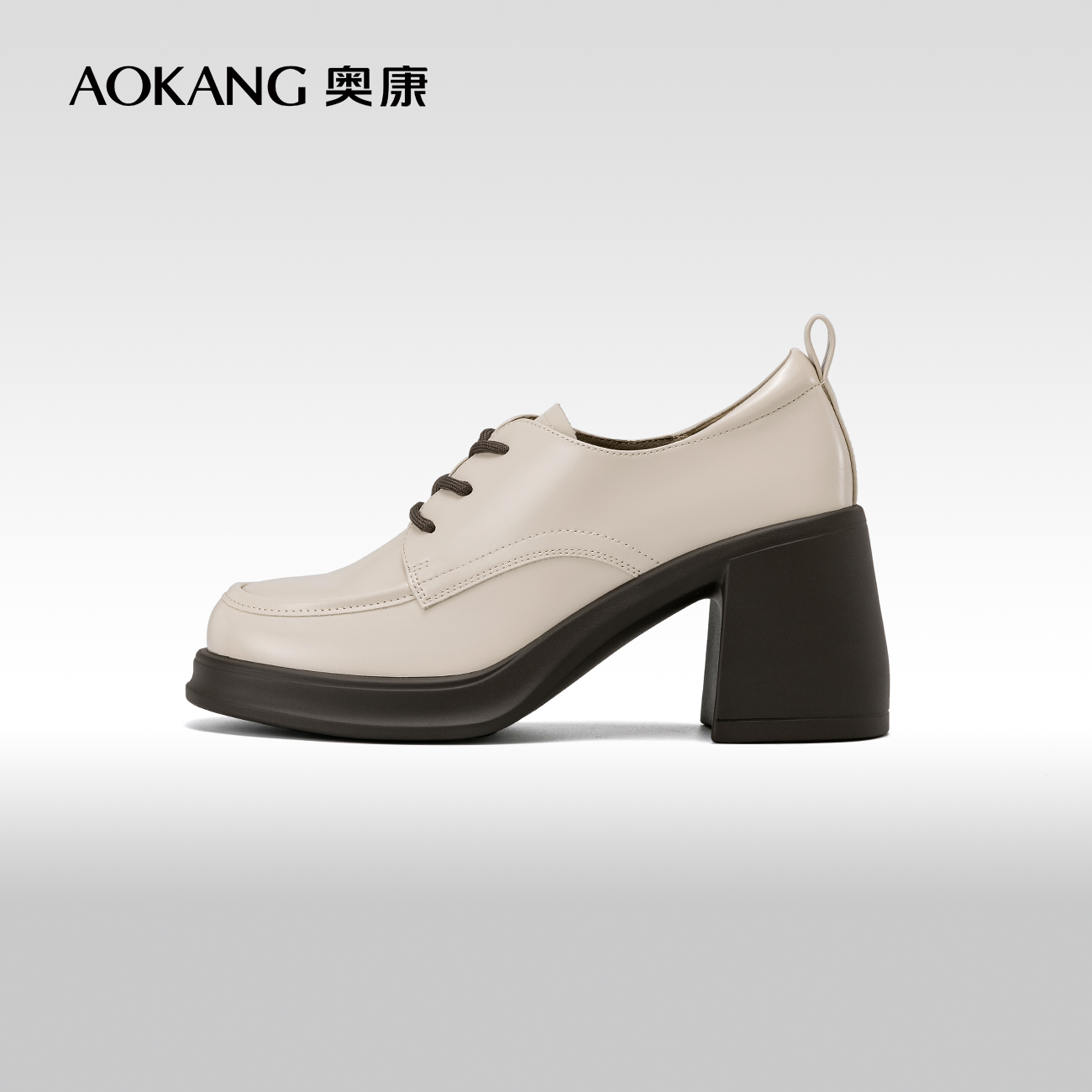 奥康时尚复古小皮鞋女鞋