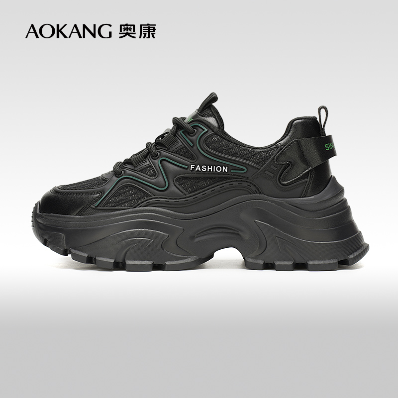 奥康时尚运动鞋厚底老爹鞋舒适