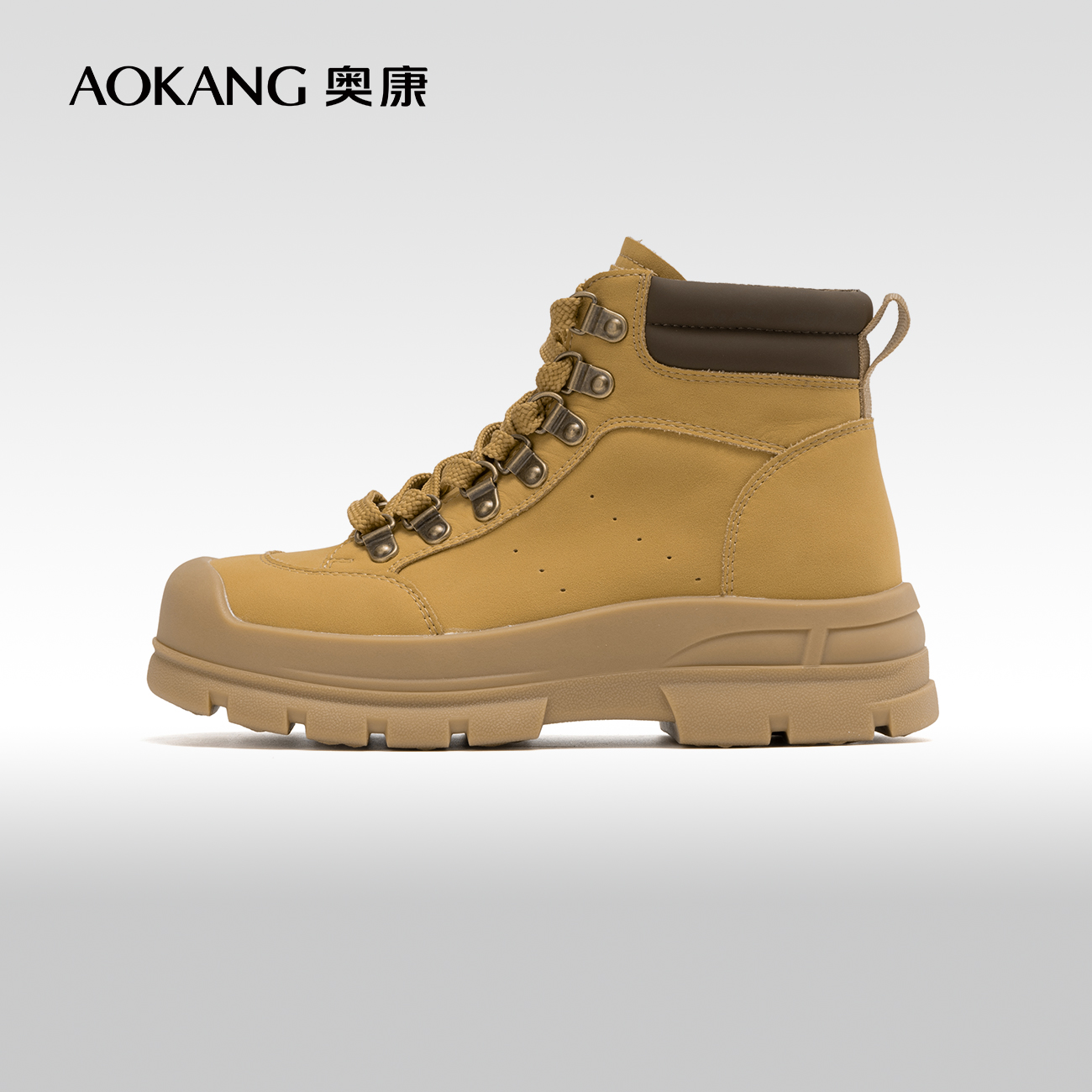 百搭休闲马丁靴大黄靴