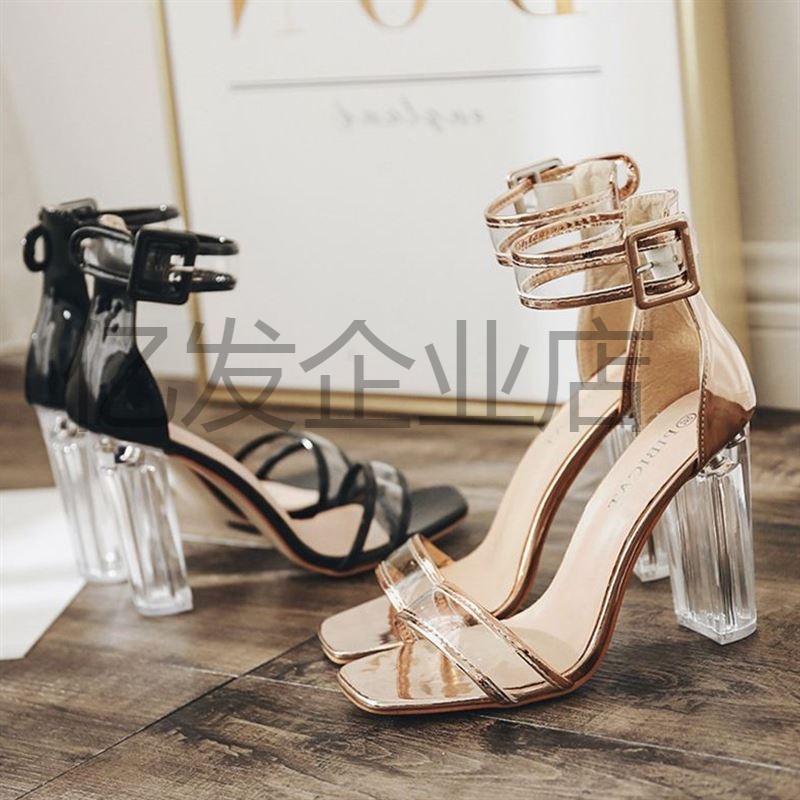 Women shoes with clear crystal and stiletto heel sandals|ruв категории Женская обувь, 低帮鞋, 布鞋 - от Buy2taobao.com для оказания профессиональной услуги покупки агента Taobao