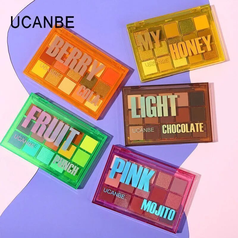 ucanbe15色眼影盘马卡龙乳酪可可果汁香槟海屿甜礁甜梦幻境暗赤陶