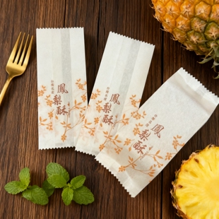  凤梨酥包装袋棉纸袋台湾糕点饼干棉纸包装袋烘焙纸袋