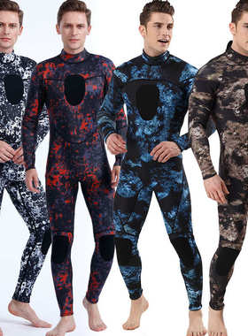 氯丁橡胶保暖3MM潜水服连体潜水服冲浪服SCR潜水衣潜水服