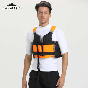 鲨巴特成人救生衣大浮力加厚浮力棉冲浪浆板皮划艇船用浮力衣