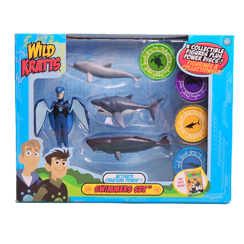 动物兄弟马丁克里斯超能力碟服鳄鱼乌龟人偶手办模型车载居家摆件