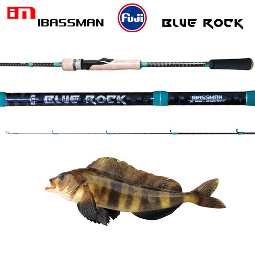 巴斯曼蓝礁钓竿2.28l直柄微物