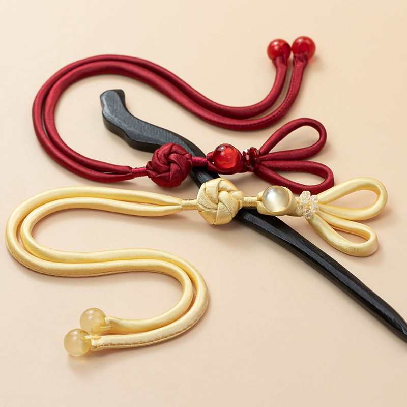 新中式旗袍盘扣扣子兔耳曼陀罗