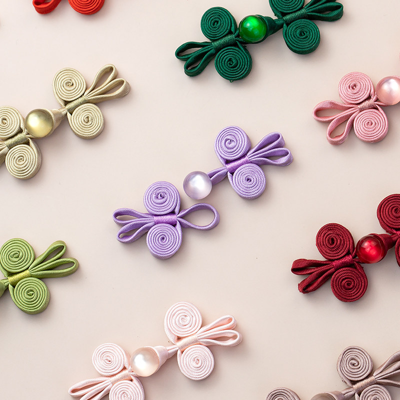 旗袍盘扣中式玉珠四轮蝴蝶扣复古配件唐装民族风服饰装饰扣子辅料,居家布艺,纽扣,淘宝优惠券,粉丝福利购,淘宝优惠卷