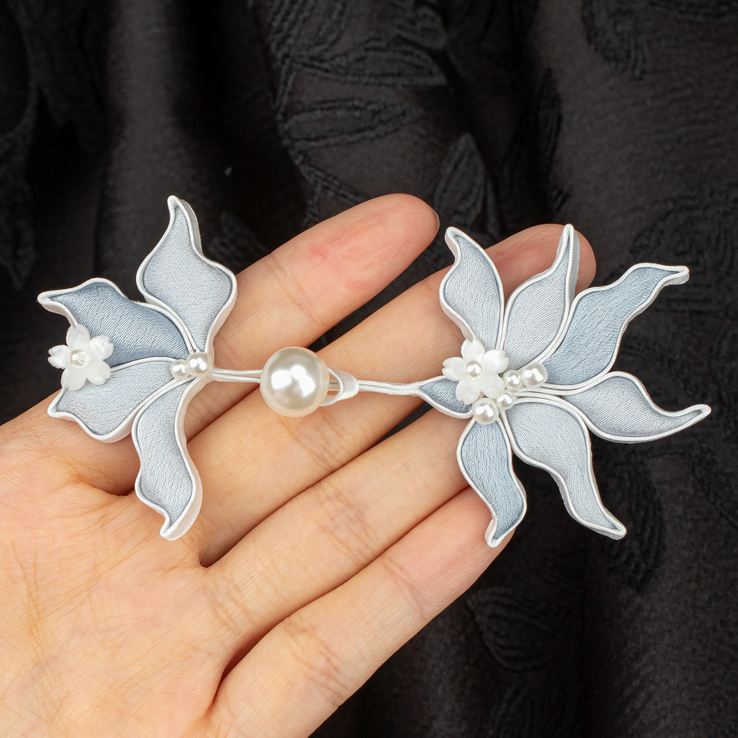 原创手工旗袍盘扣扣子国风珍珠小苍兰扣复古汉服硬条编织纽扣辅料,居家布艺,纽扣,淘宝优惠券,粉丝福利购,淘宝优惠卷