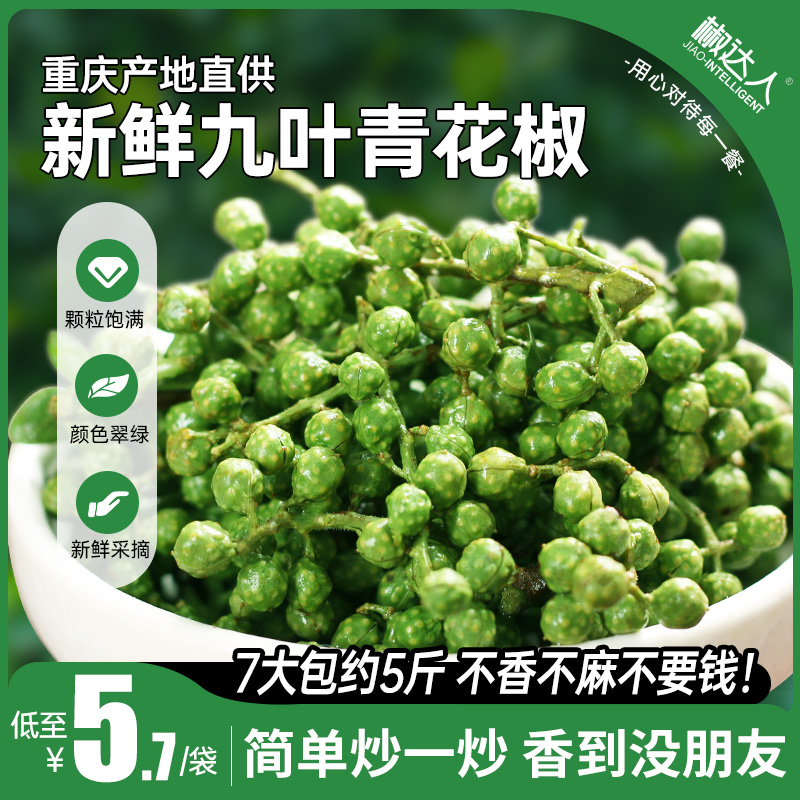 椒达人新鲜青花椒350g藤椒花椒特麻香料底料大全四川特产保鲜花椒-封面