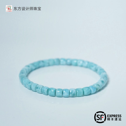 天然海纹石手串男单圈精品直切收藏级高瓷老型桶珠女生礼物手链女