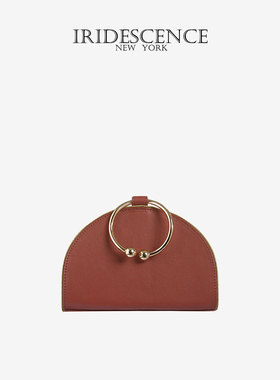 IRIDESCENCE圆环贝壳Chelsea小众设计师原创牛皮手提斜挎单肩包女