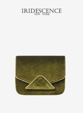 IRIDESCENCE信封包FIDI小众设计师原创潮流丝绒手提单肩斜挎包女