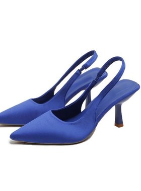 women'sLarge high-heeled sandals  empty back straps shoes