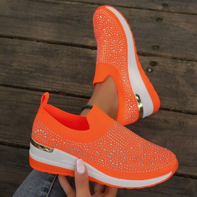 Large casual sports shoes for women, singles shoes for women