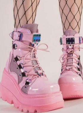 2022 women platform boots martin boots plus size 43马丁靴女