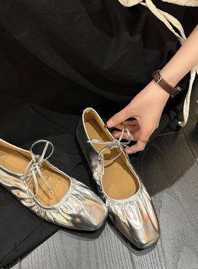 girls' shoe women's shoes spring flat shoes Mary Jane shoes