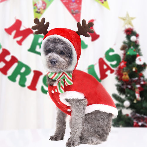 Christmas Autumn winter pet clothes, dogs Christmas clothes,