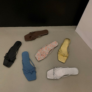 flops fairy shoes Flat beach flip summer sandals bottomed