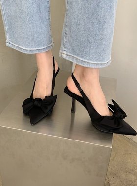 Sandals, Women's Year Summer, High Heels, Knot Tie, shoes