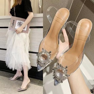 Summer Crystal Shoes, High Heels, Sandals, Women's Shoes,