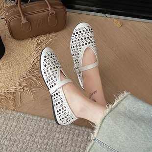 flat shoes buckle women singles Summer ballet