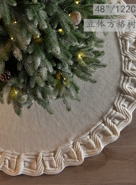 Christmas tree skirt decoration, home gift items, large size