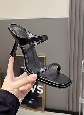 Summer sexy high-heeled sandals, women's open toed fashion