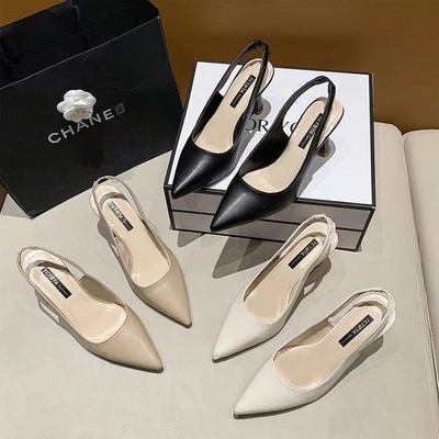 Spring and summer high heels, women's sandals, empty shoes