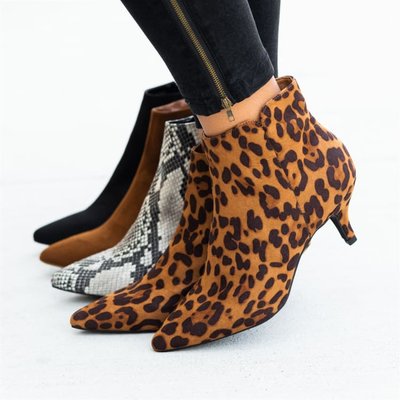 women high heel boots snake boots short boots big size 43靴