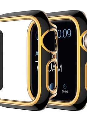 苹果防摔适用表壳手表壳镂空S10双色iWatch9WatchApple手表防刮