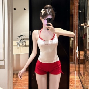 纯欲辣妹度假温泉 仙女范泡温泉分体泳装 比基尼泳衣女2025新款 爆款