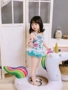 Đồ bơi bé gái bé sơ sinh 1 dính liền 2 trẻ sơ sinh 3-6 bốn tuổi Nữ kho báu công chúa dễ thương áo tắm - Đồ bơi trẻ em bikini cồ tròn hở lưng