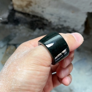 来料加工和田玉扳指纯手工